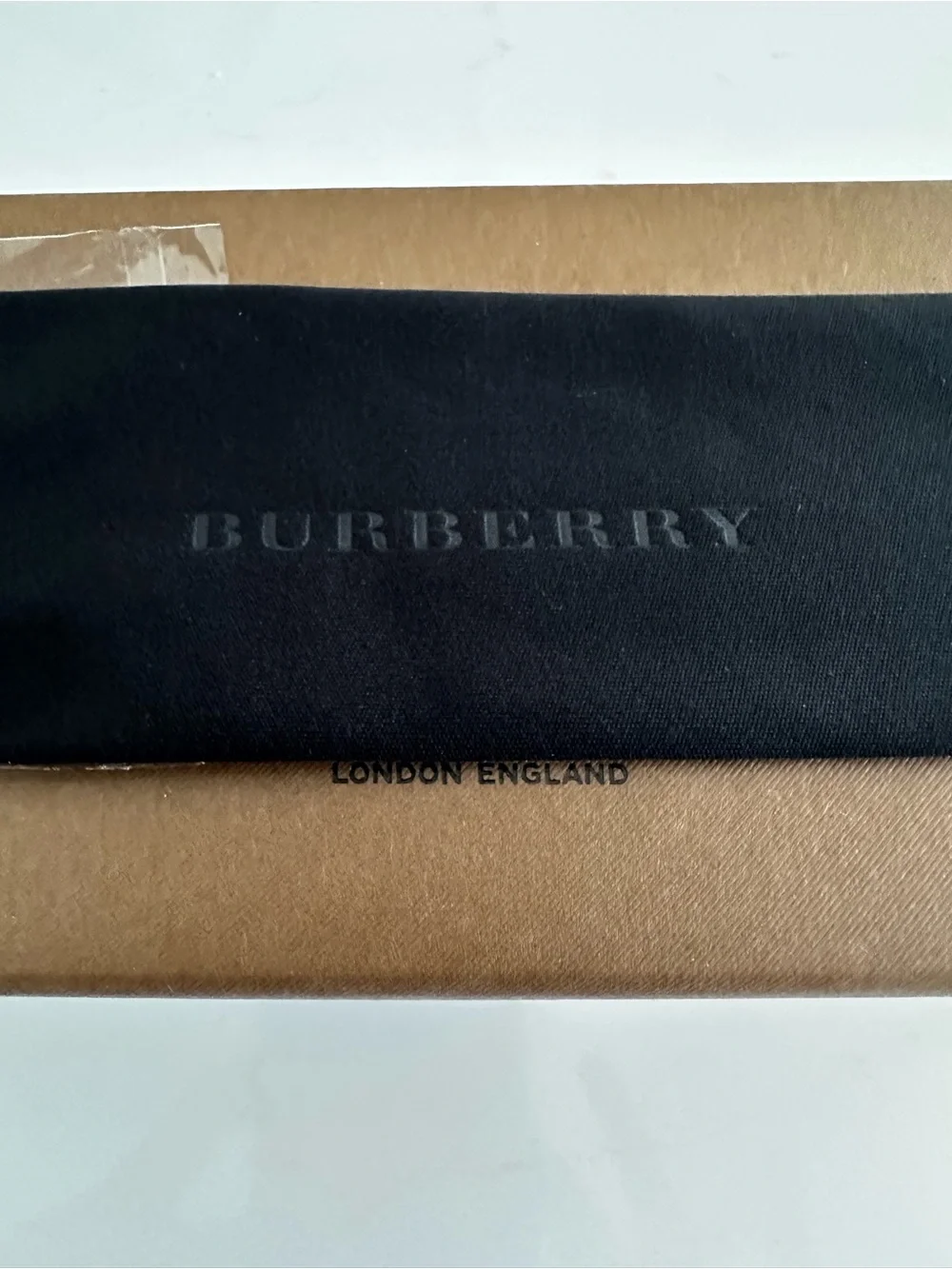 Burberry Brown Box with Black Accessory Sleeve